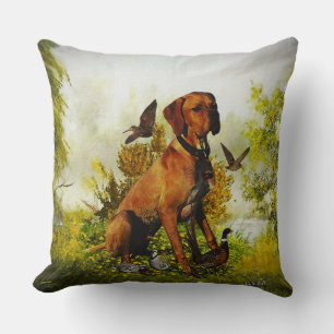 English pointer, bird hunting cushion
