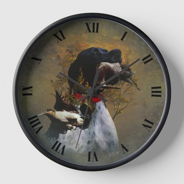 English Pointer  Clock (Front)