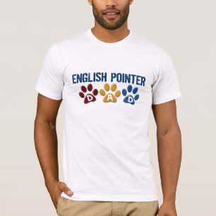 ENGLISH POINTER Dad Paw Print 1 T-Shirt