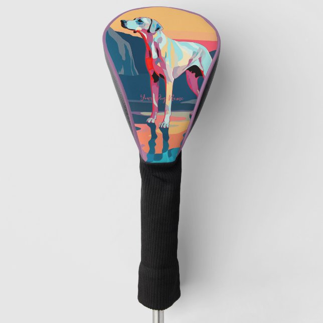 English Pointer Dog 005 - Bruno Pokopen Golf Head Cover (Front)