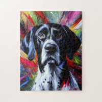 English Pointer Dog Acrylic Print | Colourful