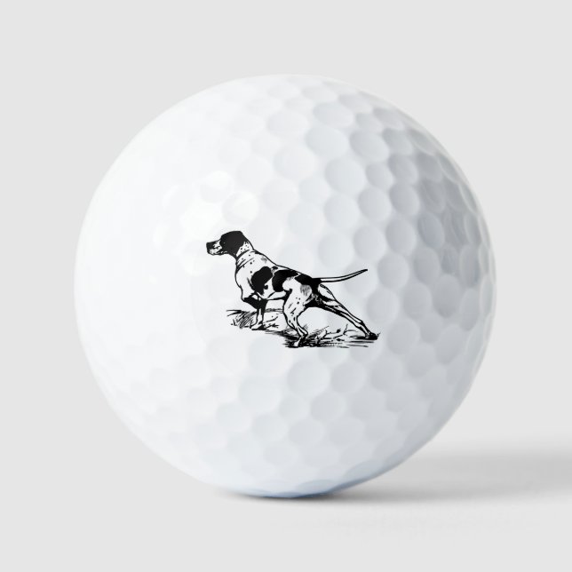 English Pointer Golf Balls (Front)