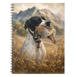 English Pointer Hunting ,Chukar partridge Notebook