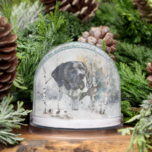 English Pointer,Hunting Snowglobe