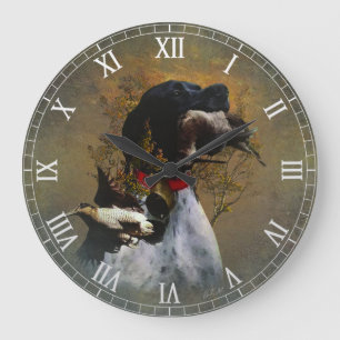 English Pointer Large Clock