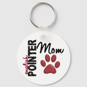 English Pointer Mum 2 Key Ring
