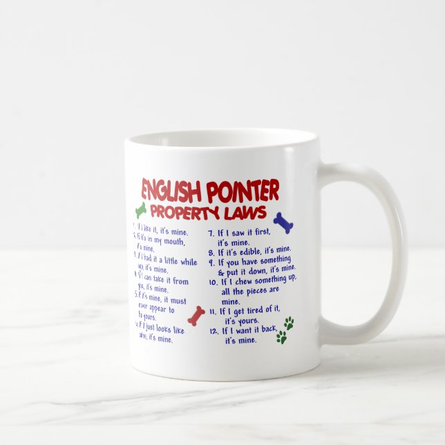 ENGLISH POINTER Property Laws 2 Coffee Mug (Right)