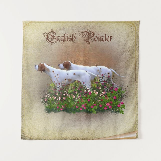 English Pointer Tapestry (Front)
