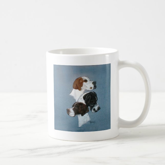 English Pointer Trio Head Study Coffee Mug (Right)