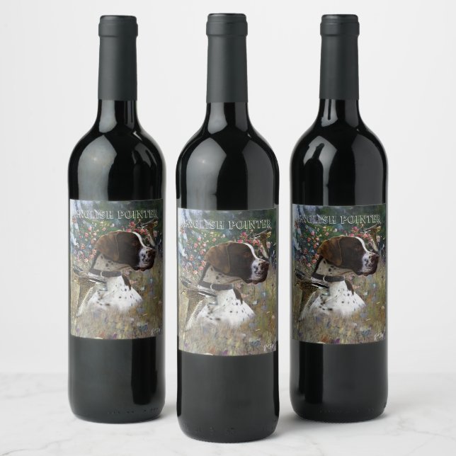 English Pointer     Wine Label (Bottles)