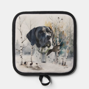 English Pointer , Woodcock Hunting Season , Art Pot Holder