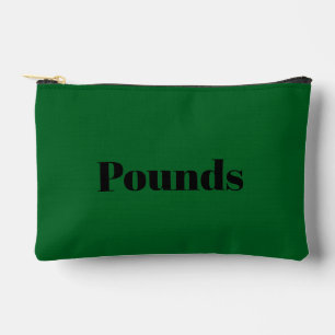 English Pounds zippered bag