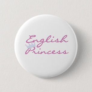 English Princess 6 Cm Round Badge