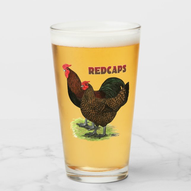English Redcaps Glass (Front Filled)