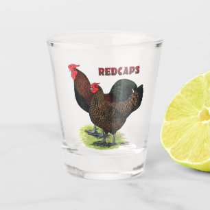 English Redcaps Shot Glass