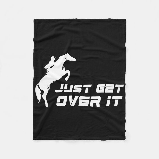 English Riding Hunter Jumper Girl Horseback Riding Fleece Blanket (Front)