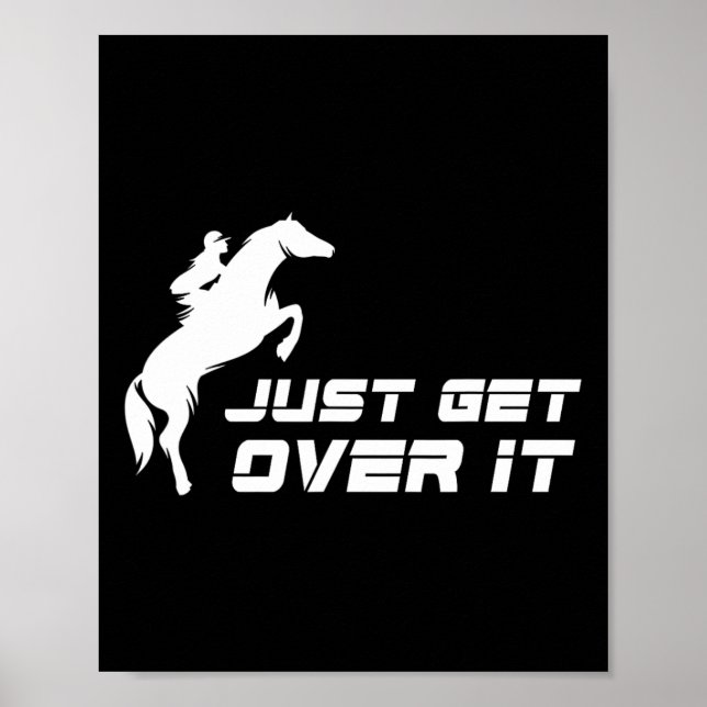 English Riding Hunter Jumper Girl Horseback Riding Poster (Front)