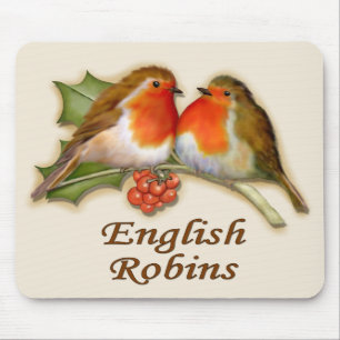 English Robins Mouse Mat