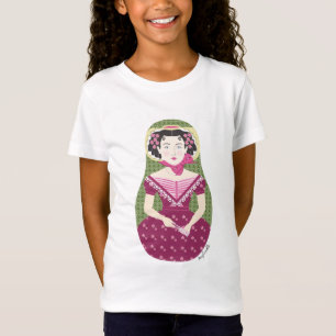English Rose Matryoshka Girls T-Shirt