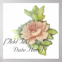 English Rose Poster-Customize