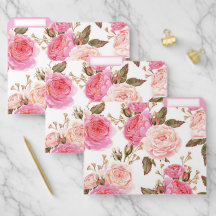 English Roses File Folders