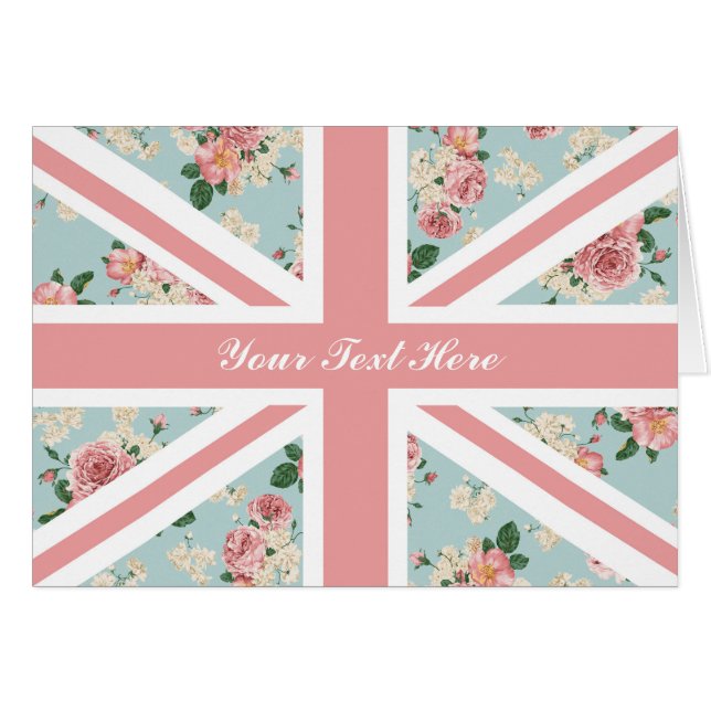 English Roses Union Jack Floral Pattern (Front Horizontal)