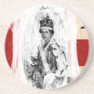 English royalty punk/grunge coaster