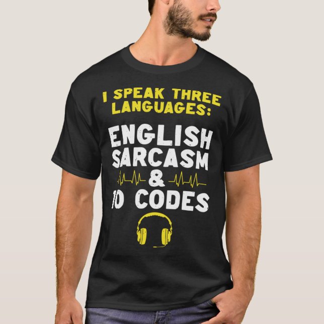 English Sarcasm 10 Codes Dispatch Operator 911 Dis T-Shirt (Front)