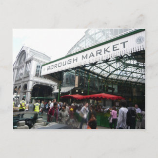 English Scenes, Borough Market, London Postcard