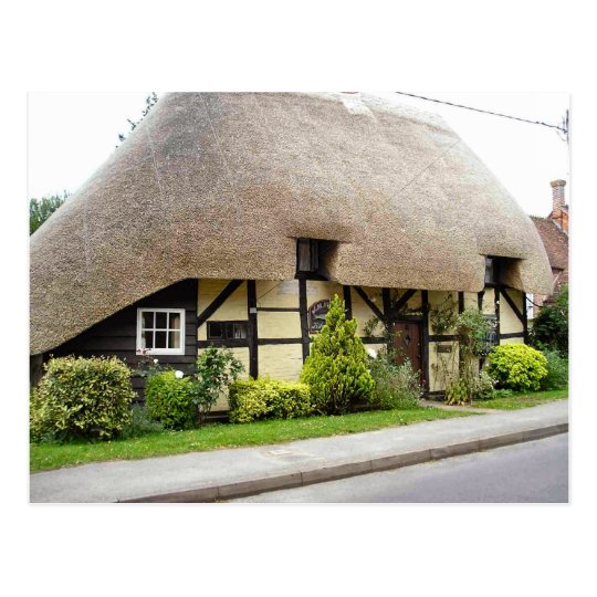 English Scenes, Half timbered cottage Postcard