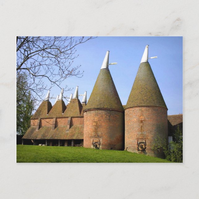 English Scenes, Kentish Oast houses Postcard (Front)