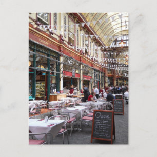 English Scenes, Leadenhall market, London Postcard