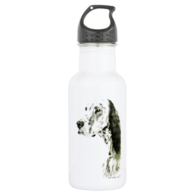 English Setter 532 Ml Water Bottle (Front)