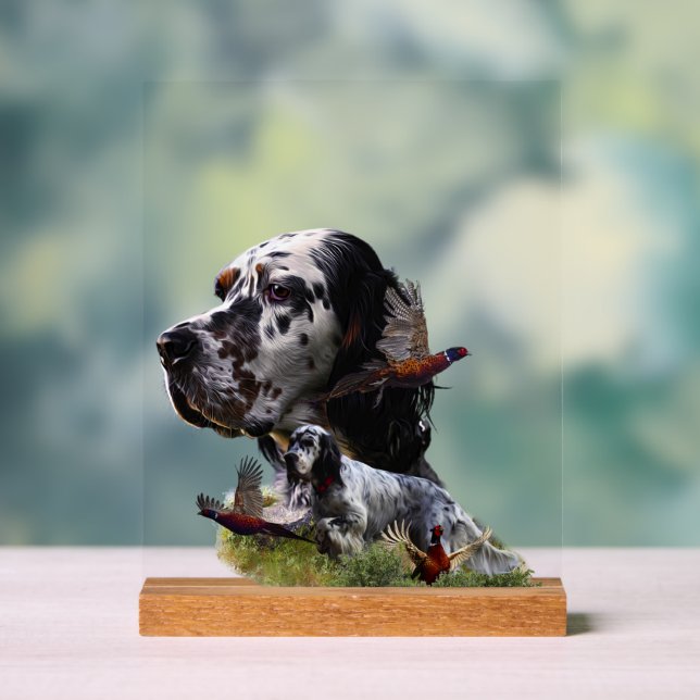 English Setter  Acrylic Sign (Neutral)