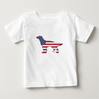 English Setter - "American Flag" Baby T-Shirt