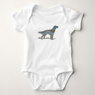 English setter baby bodysuit
