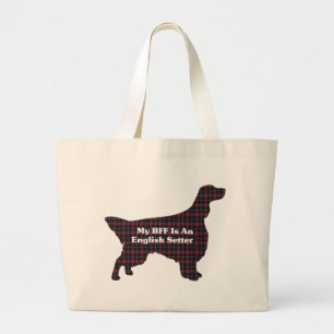 English Setter BFF Gifts Large Tote Bag