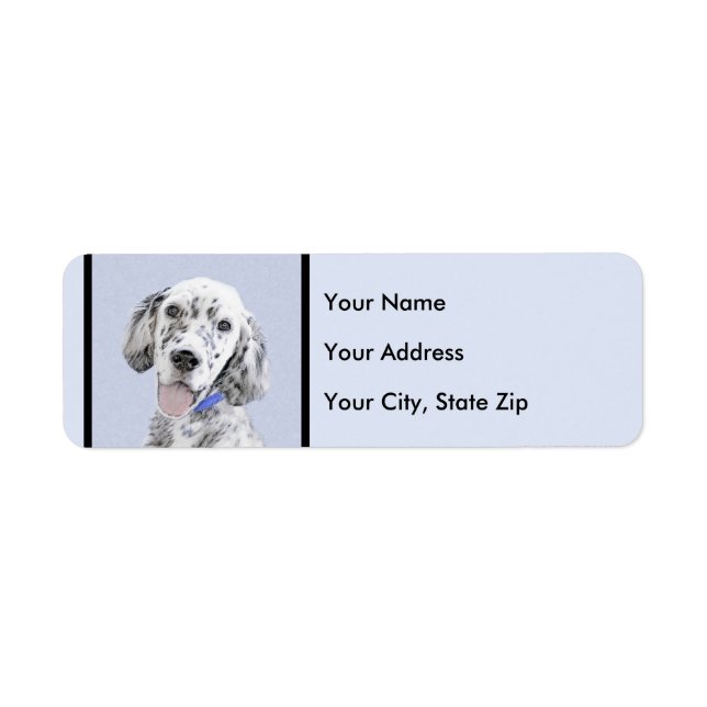 English Setter Blue Belton Painting Dog Art (Front)