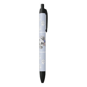 English Setter Blue Belton Painting Dog Art Black Ink Pen