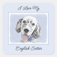 English Setter Blue Belton Painting Dog Art