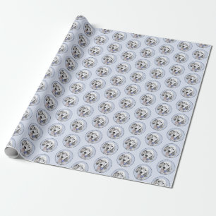 English Setter Blue Belton Painting Dog Art Wrapping Paper