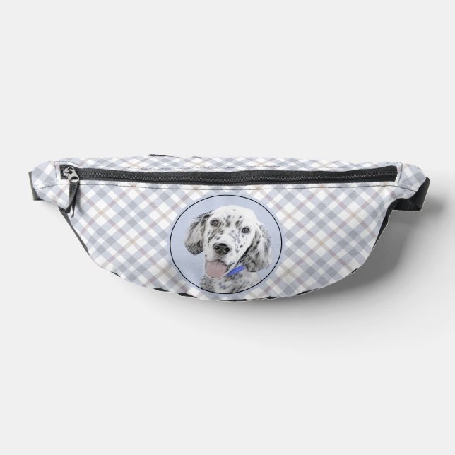 English Setter Blue Belton Painting Pet Dog Art Bum Bags (Lay Down)