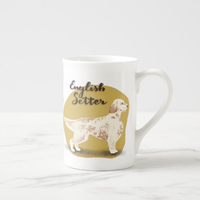 English Setter Bone China Mug (Right)