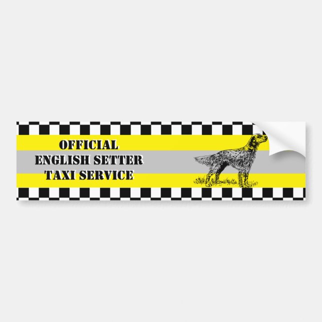English Setter Bumper Sticker (Front)
