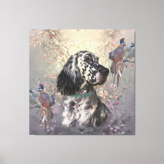 English Setter  Canvas Print (Front)