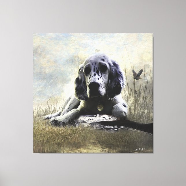 English Setter  Canvas Print (Front)