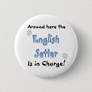 English Setter Charge - Button