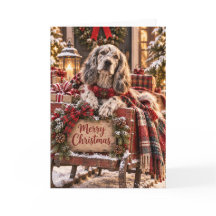English Setter Christmas Card