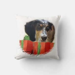 English Setter Christmas Cushion