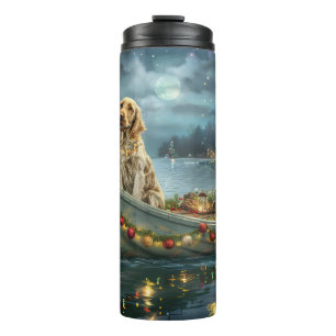 English Setter Christmas Festive Voyage Thermal Tumbler